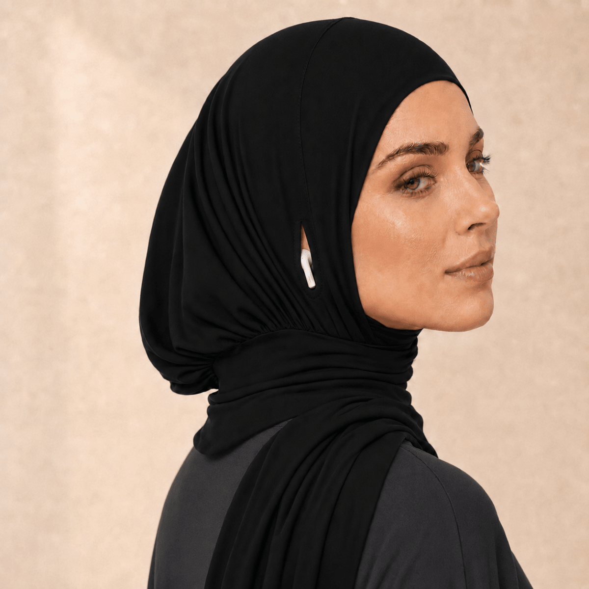 Instant Hijab | Fermeture Aimantée, Compatible Écouteurs, Coton Modal (MH225)