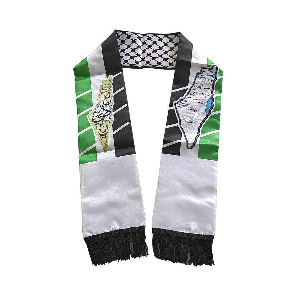 Écharpe keffieh drapeau Palestine (MAC079)