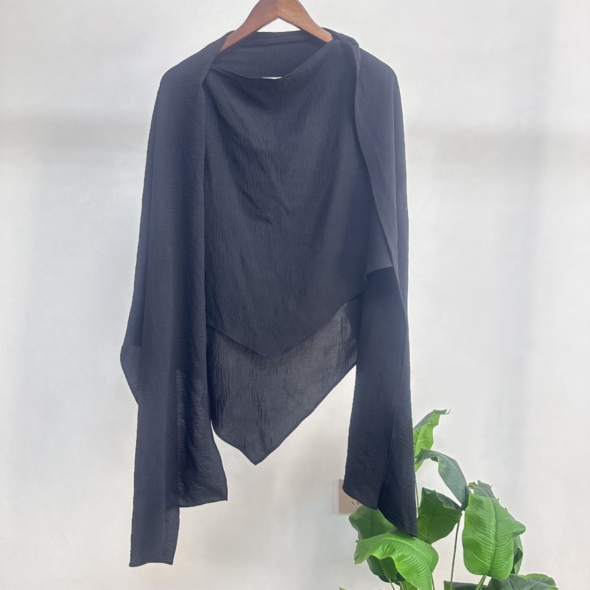 Hijab Châle Fashion à Simple Épaisseur avec Écharpe (MH082)