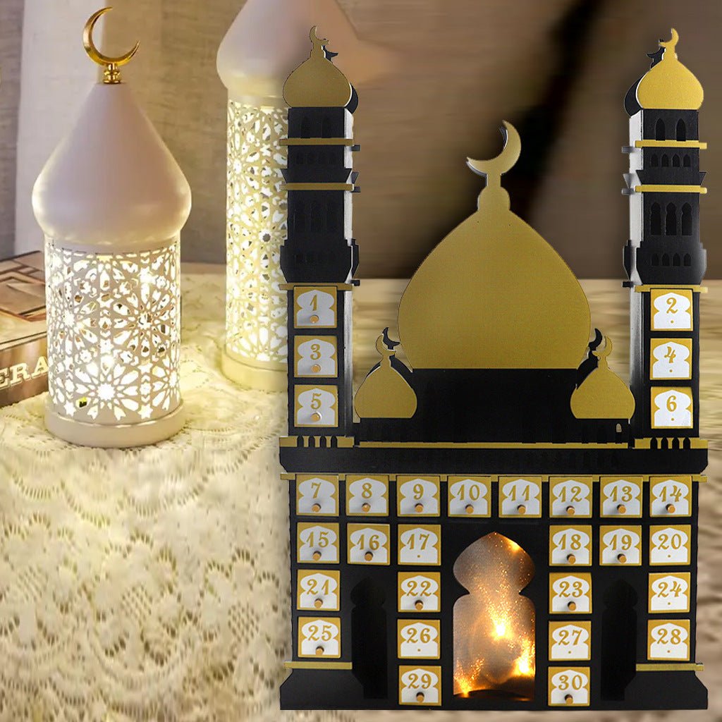 Château arabe en bois - Compte à rebours du Ramadan (MAC384)