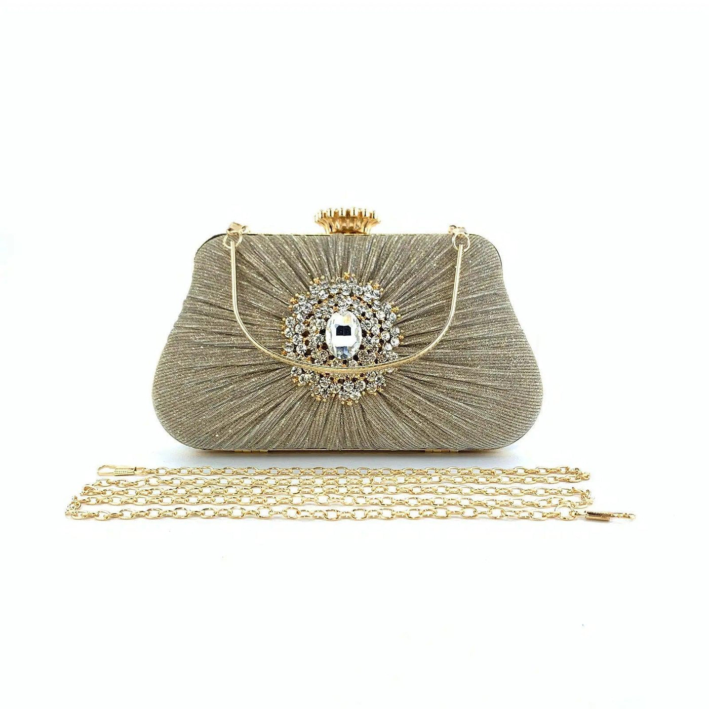 Sac MAC033 pour femme, plissé, artisanal, orné de strass