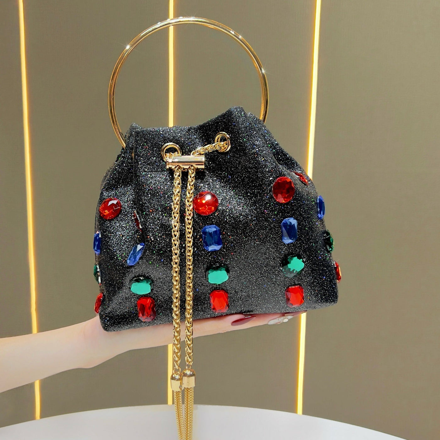Sac seau & Sac à chaîne pour soirée pour femme（MAC437）