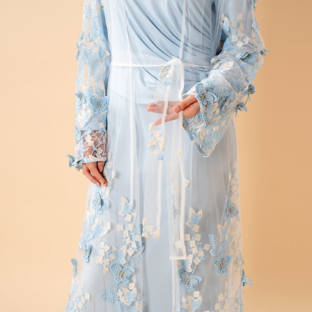 Abaya Ouverte Butterfly Whisper (MOA303)