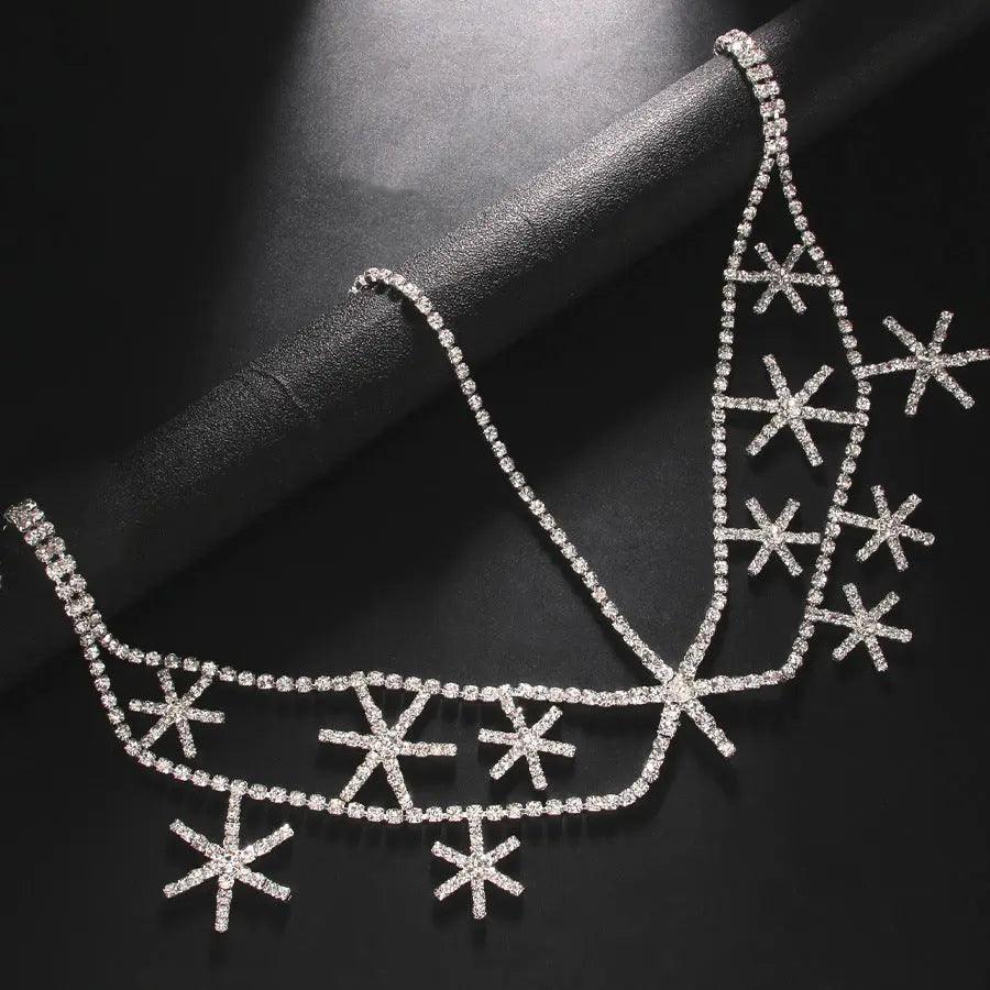 Serre-tête chaîne étoile strass MAC050