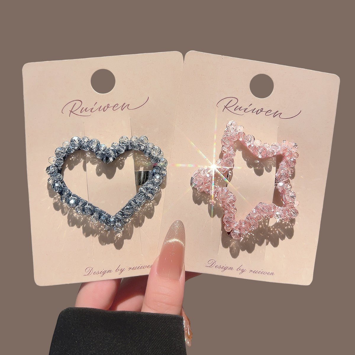 Jolis Barrettes Étoile & Cœur (MAC458)