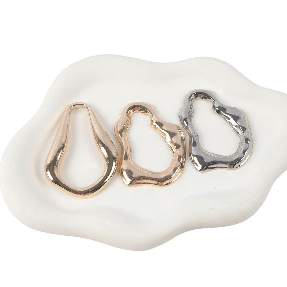 Bague en métal irrégulière pour hijab (MAC365)