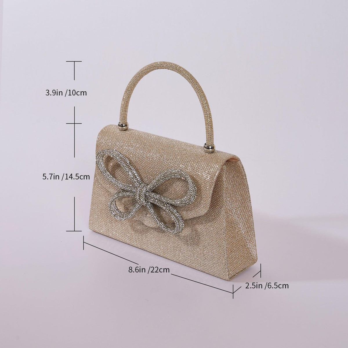 Sac de soirée MAC146 avec papillon en strass