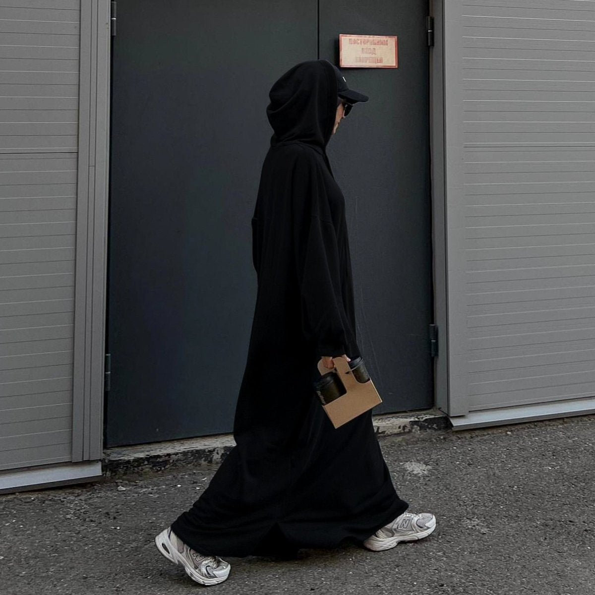 Abaya Sweat à Capuche | Abaya Hoodie avec Poches (MA125)