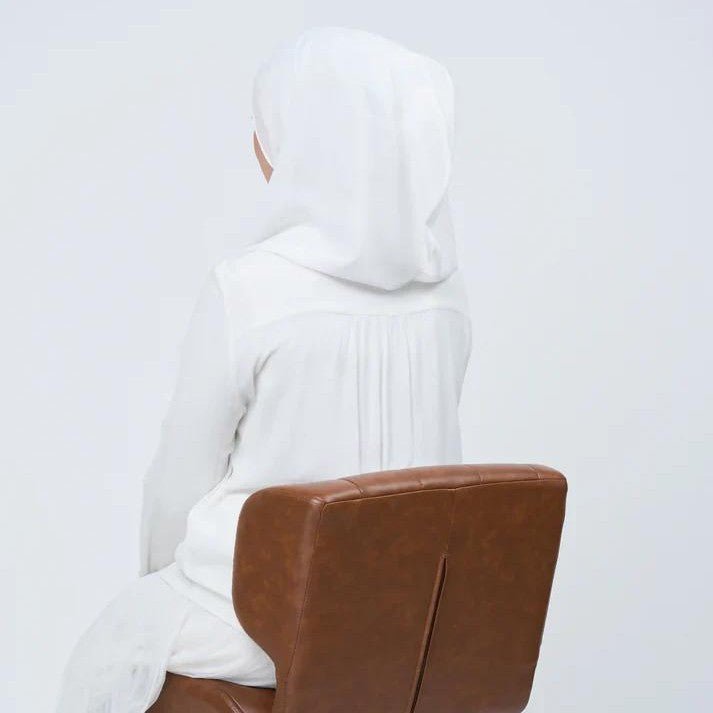 Hijab Instant en Mousseline avec Fermeture Magnétique (MH202)