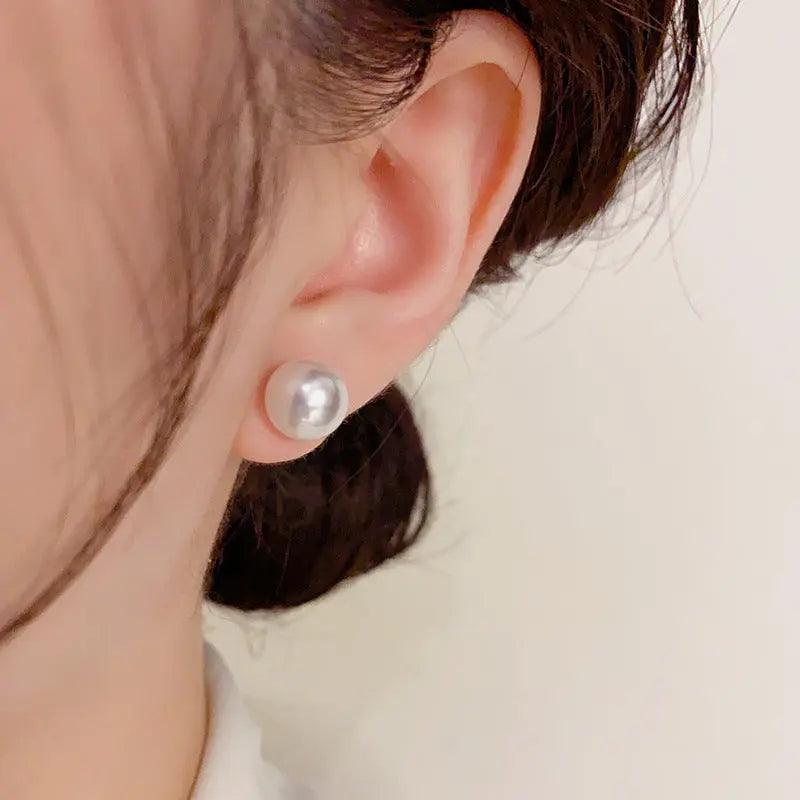 Boucles d'oreilles puces en perles de culture d'eau douce naturelles MAC055