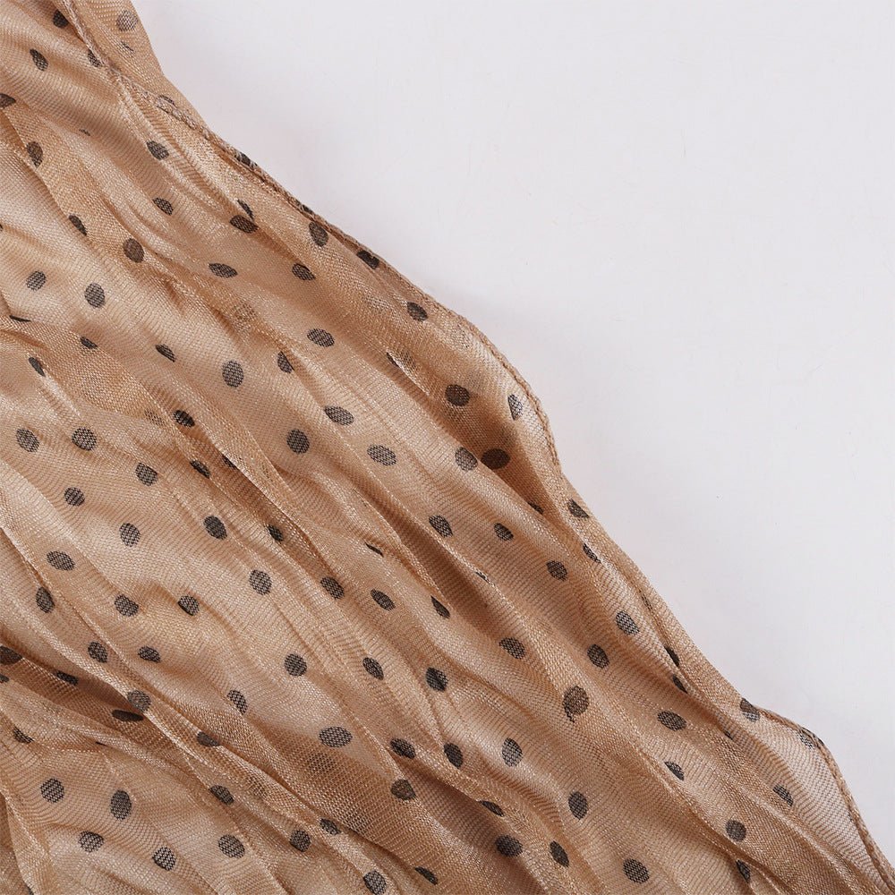 Foulard Hijab Shimmer Froissé à Pois (MH249)