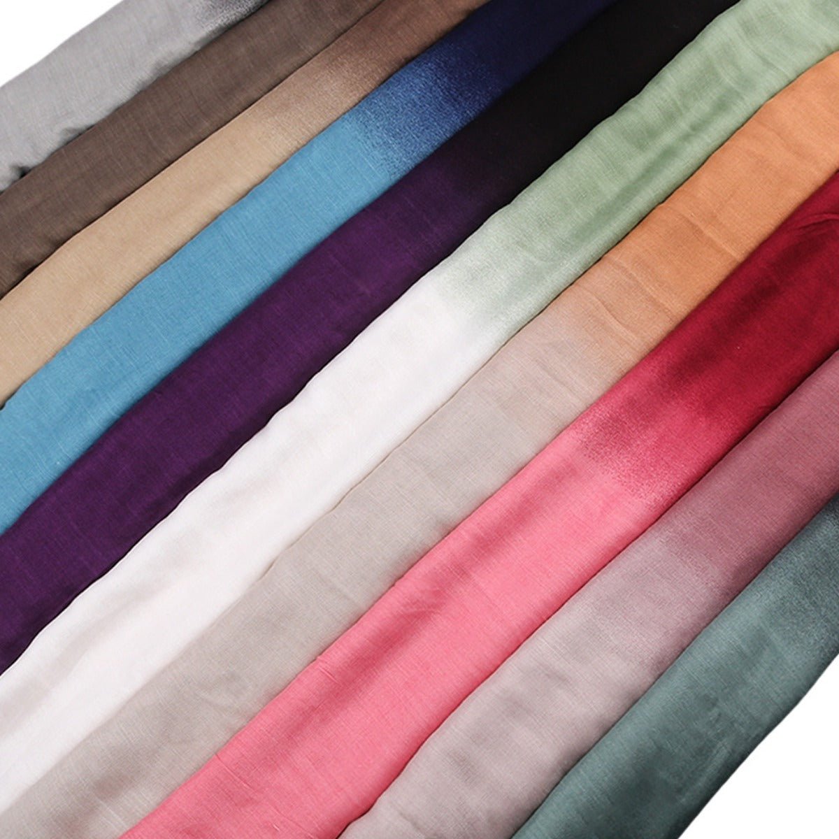 Collection de foulards en coton premium Hijab dégradé (MH123)