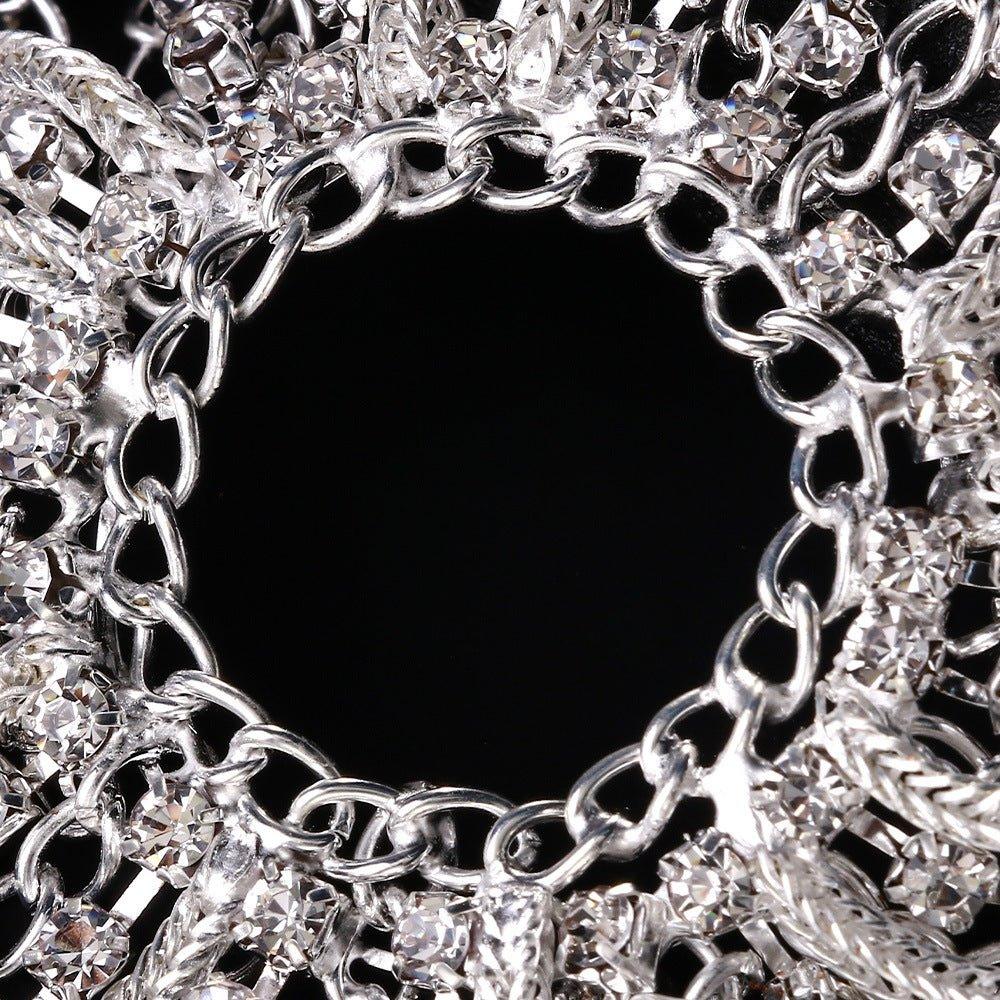Chaîne de tête MAC153 haut de gamme à pompons et strass