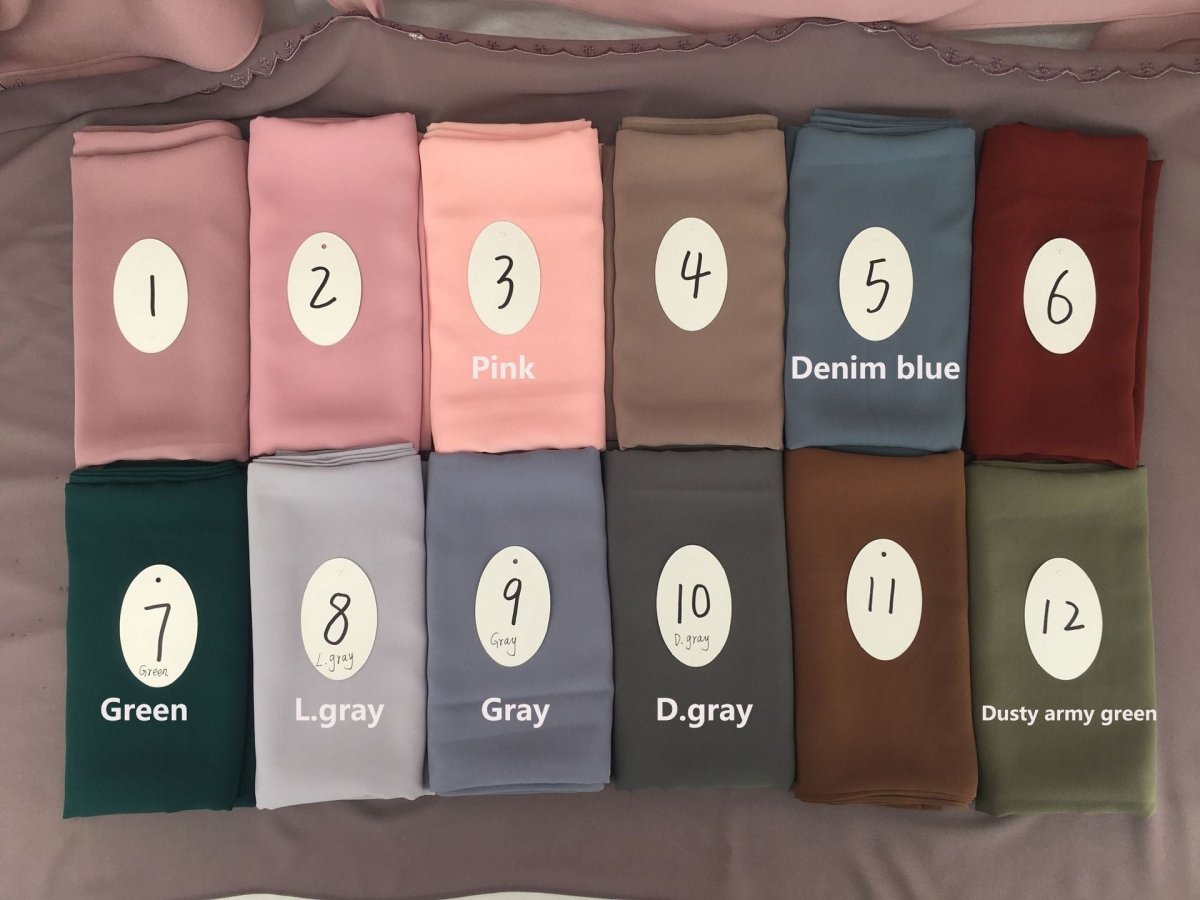Hijab Minimaliste Léger, Respirant et Doux (MH191)
