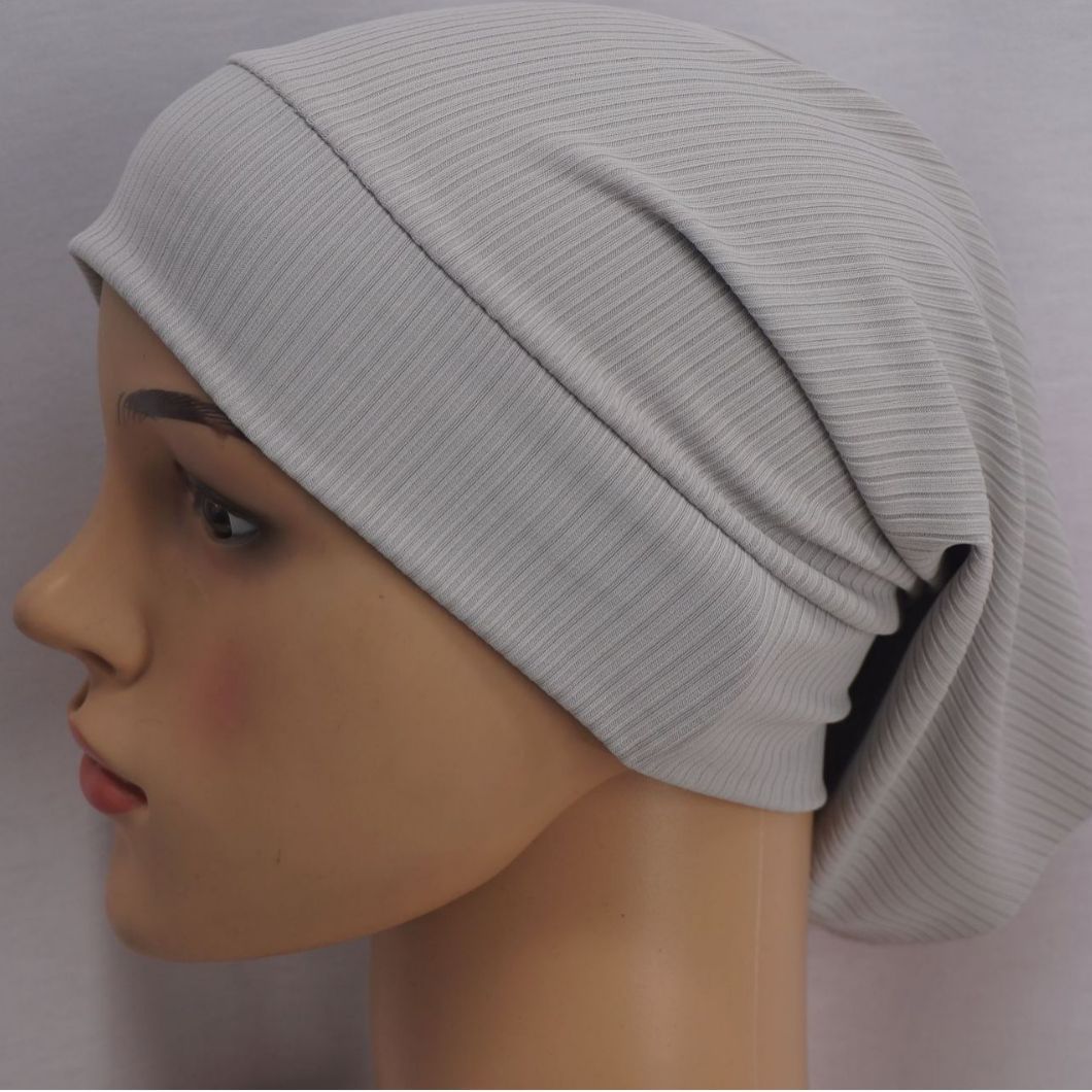 Sous-hijab côtelé élastique polyvalent (MH192)