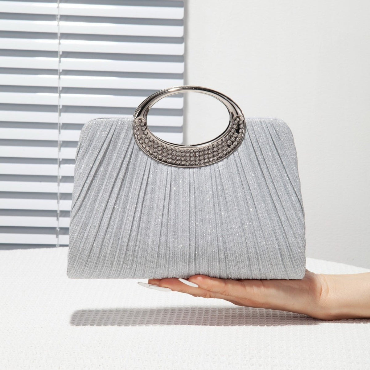Sac Cartable Plissé avec Anse Ovale（MAC441）
