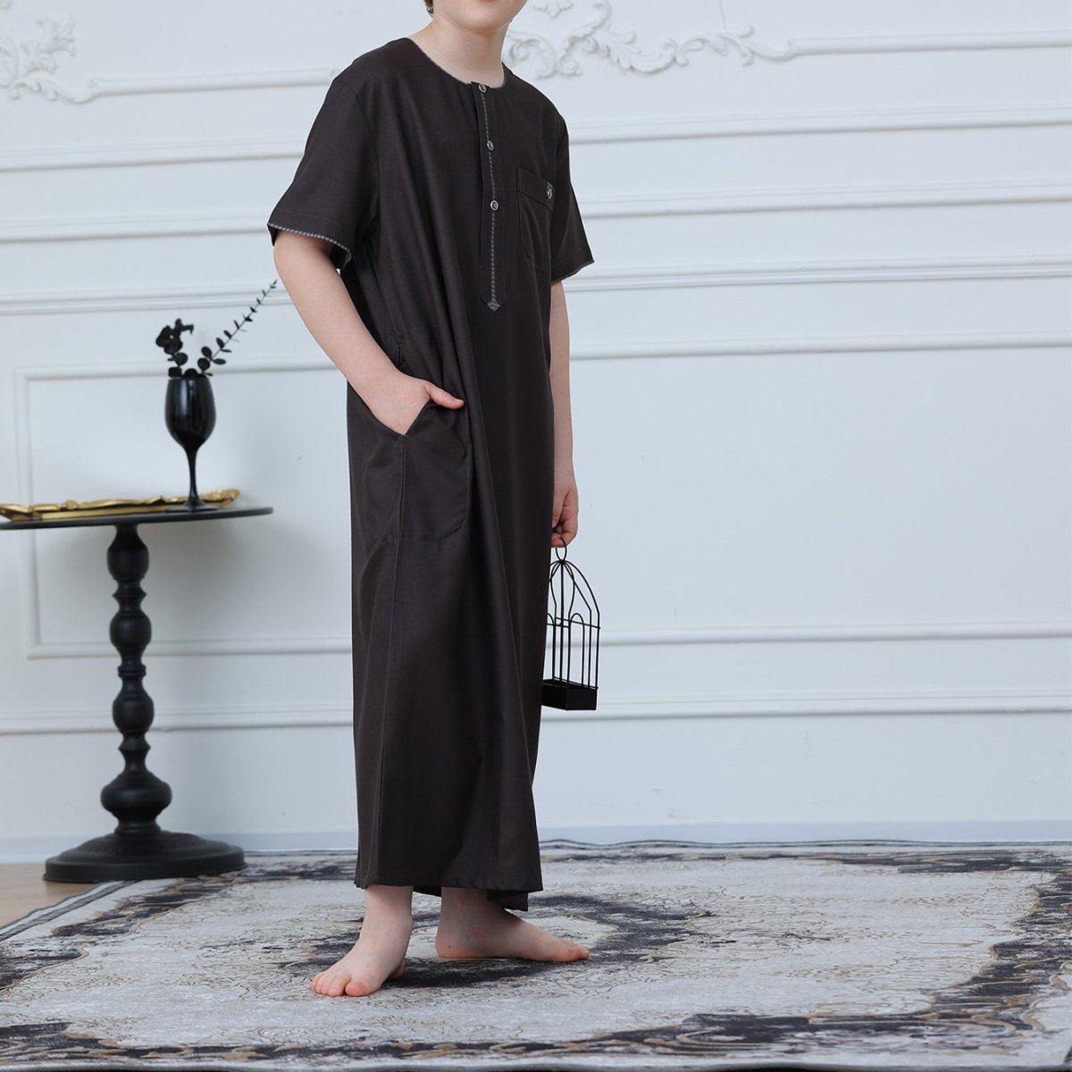 Qamis brodé pour garçon (MKB032)