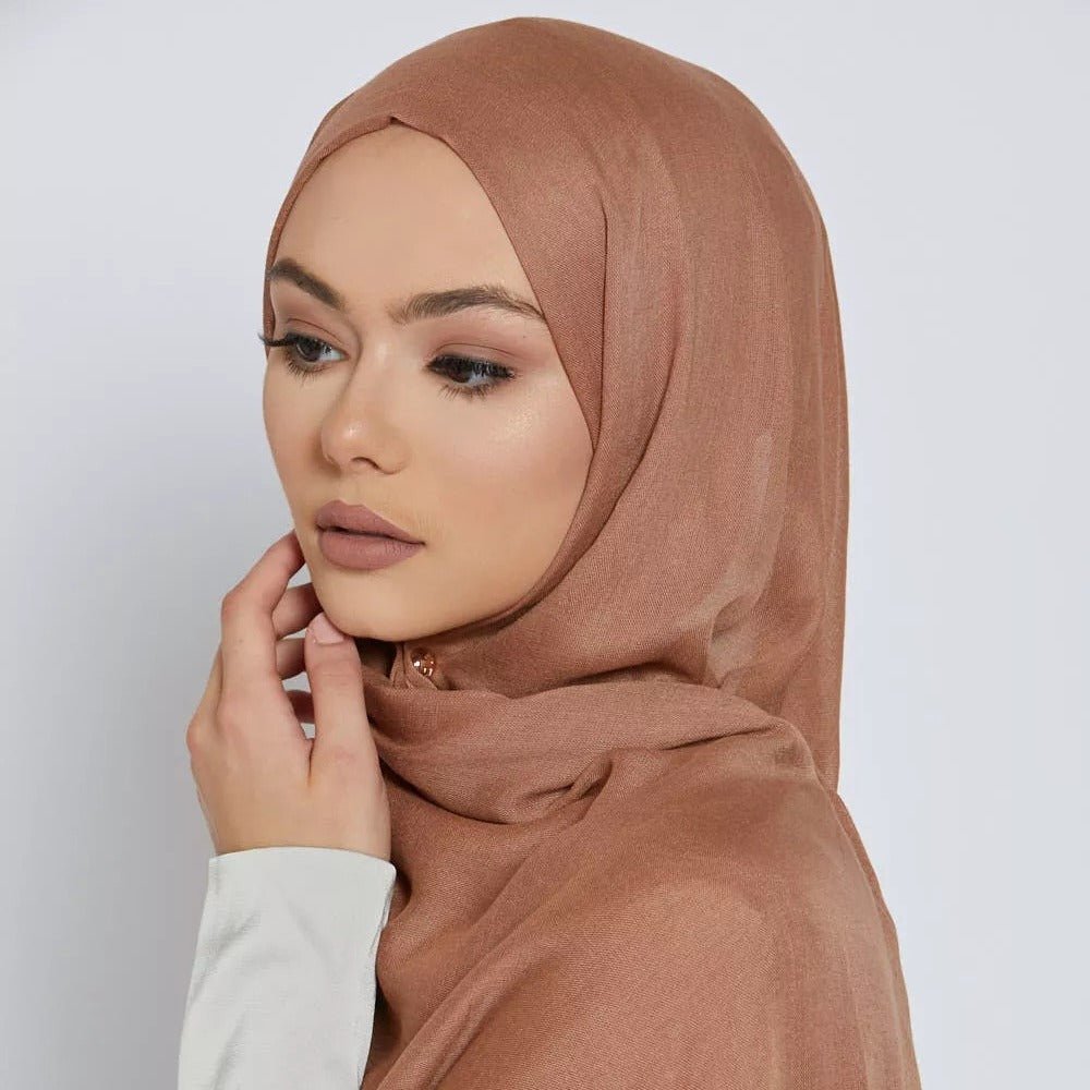 Hijab Moderne Doux et Respirant | Hijab Uni Polyvalent (MH188)
