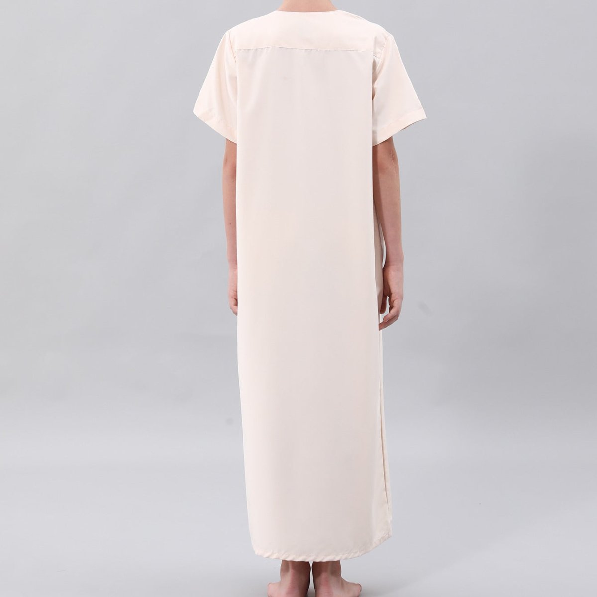 Qamis brodé pour garçon avec poche poitrine (MKB026)