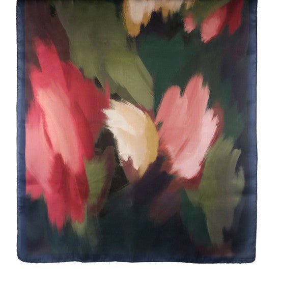 Foulard Hijab en Satin Imprimé | Foulard Hijab en Satin Imprimé (MH217)