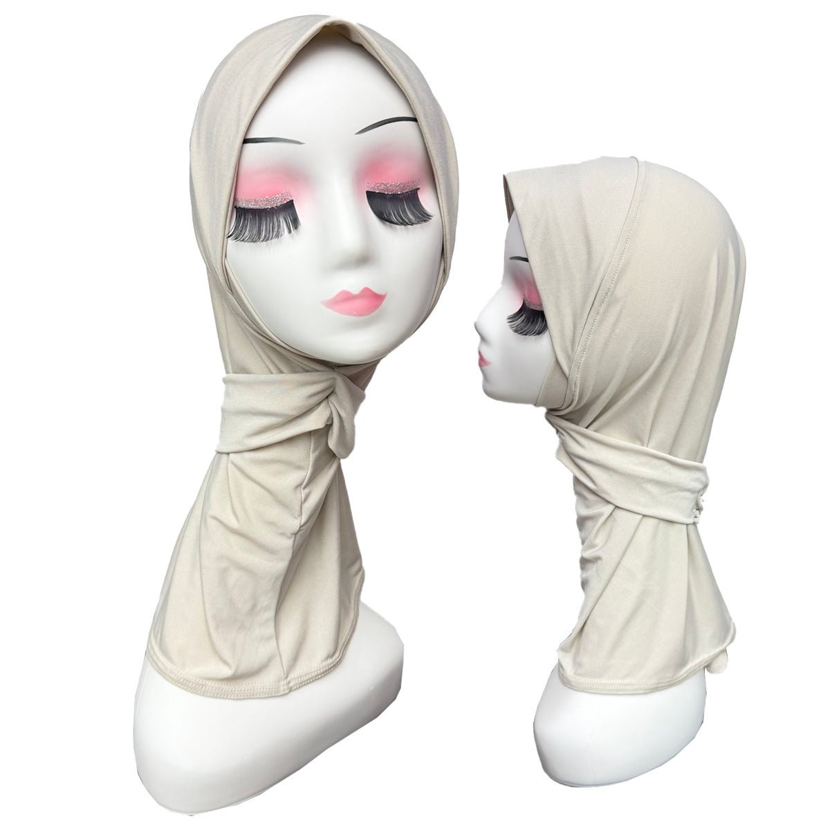 Bonnet Sous-Hijab Extensible avec Bouton-Pression (MH234)