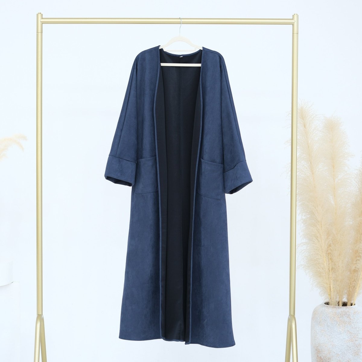 Cardigan Abaya Ouvert en Daim (MOA093)