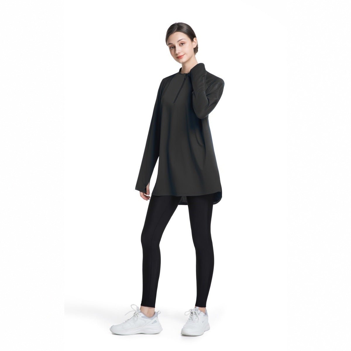 Haut de Sport à Séchage Rapide avec Trous pour Pouces Activewear (MS289)