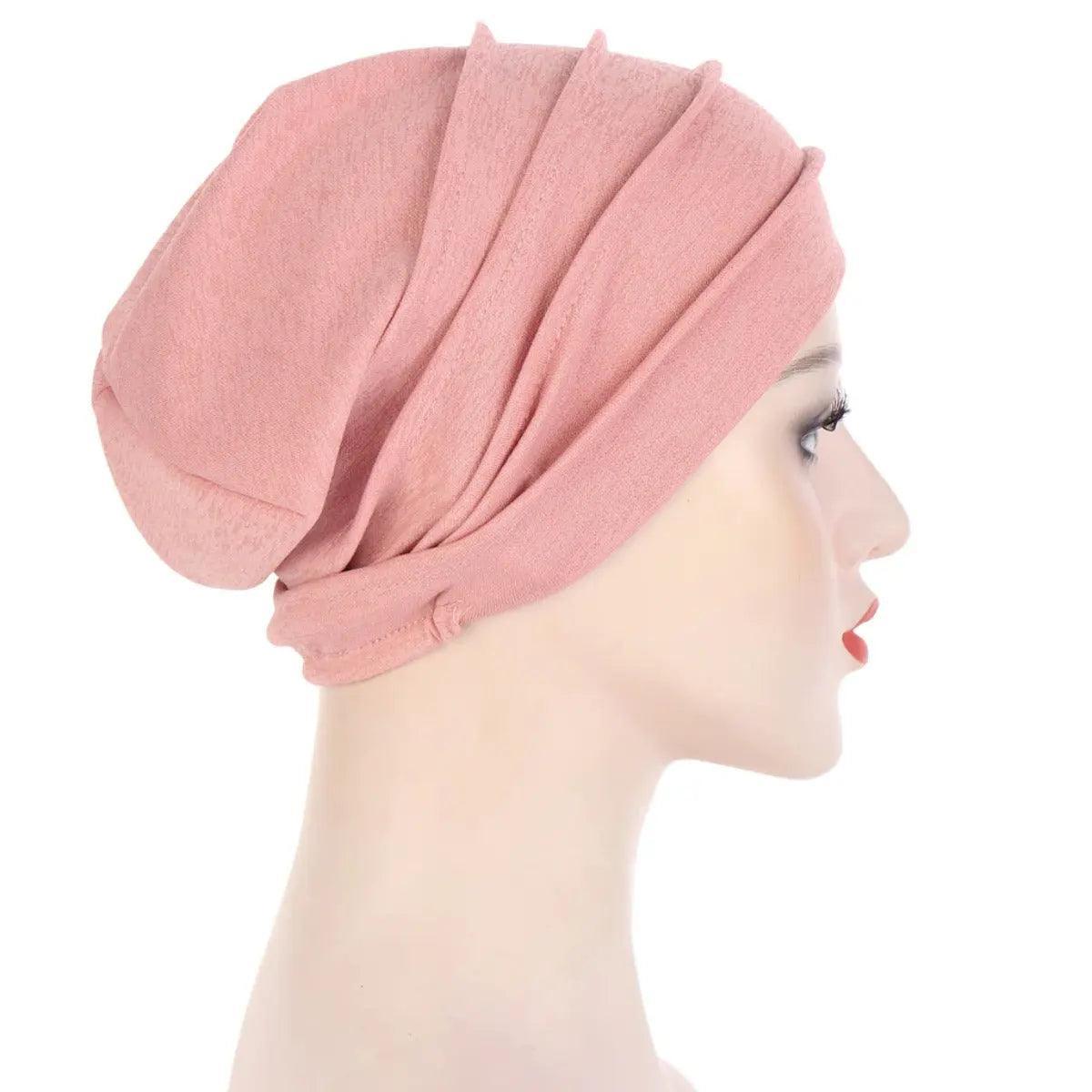 Foulard sous-hijab en coton slub uni (MH031)