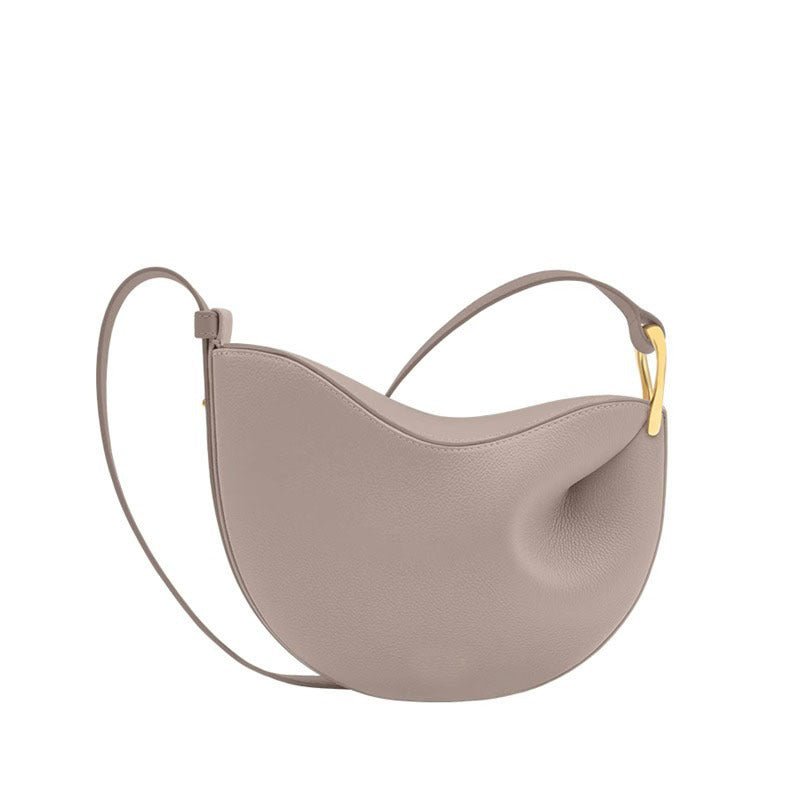 MAC182 Sac besace à bandoulière asymétrique en texture Lychee
