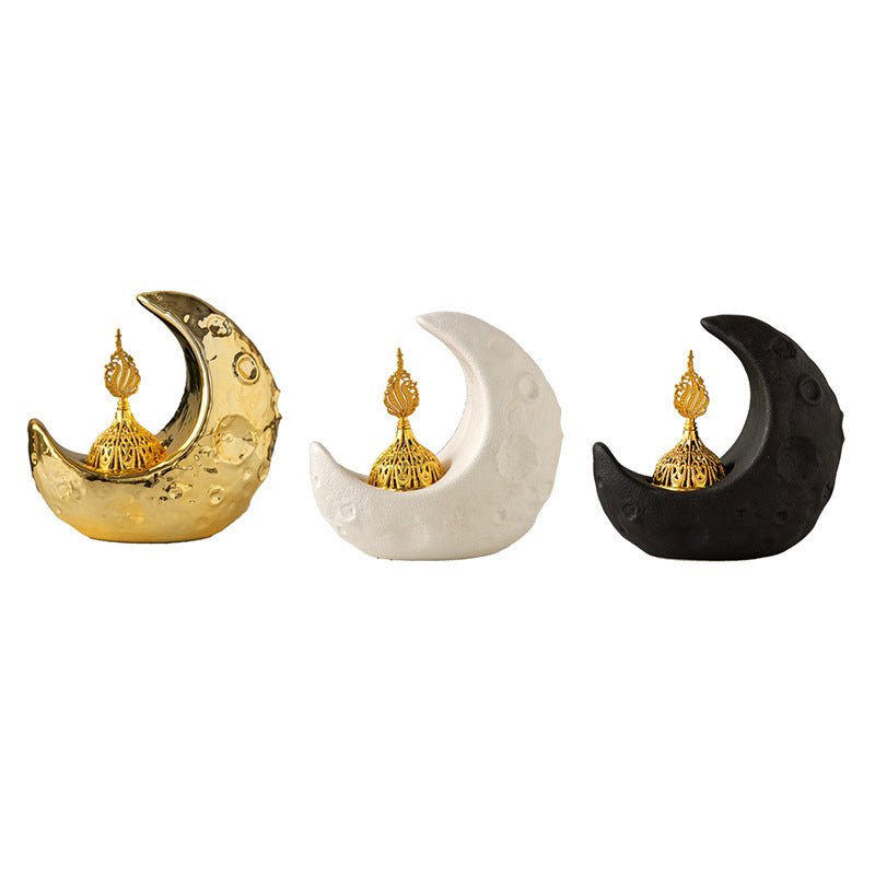 Brûleur d'encens en céramique Crescent pour bureau (MAC400)