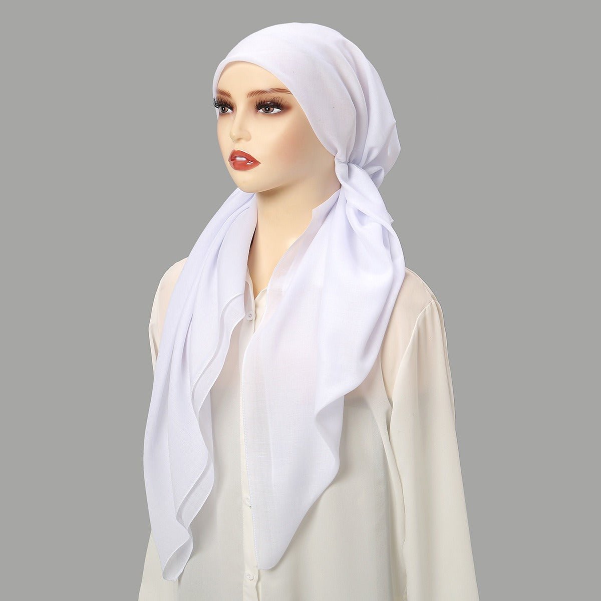 Bonnets Turban Élastiques Premium, Foulard Triangle avec Design Pull-on à Deux Pans (MH118)
