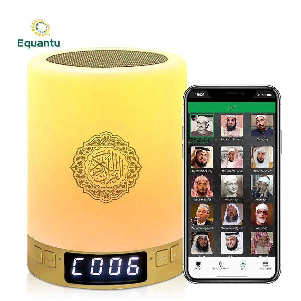 Lampe-Enceinte Bluetooth Coran MR031 SQ122, Veilleuse avec Contrôles via Application Intelligente