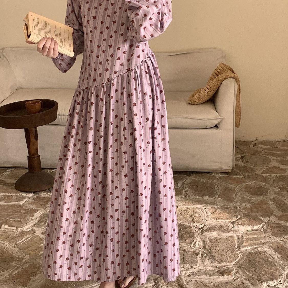 Robe Maxi Imprimé Floral (MS425)