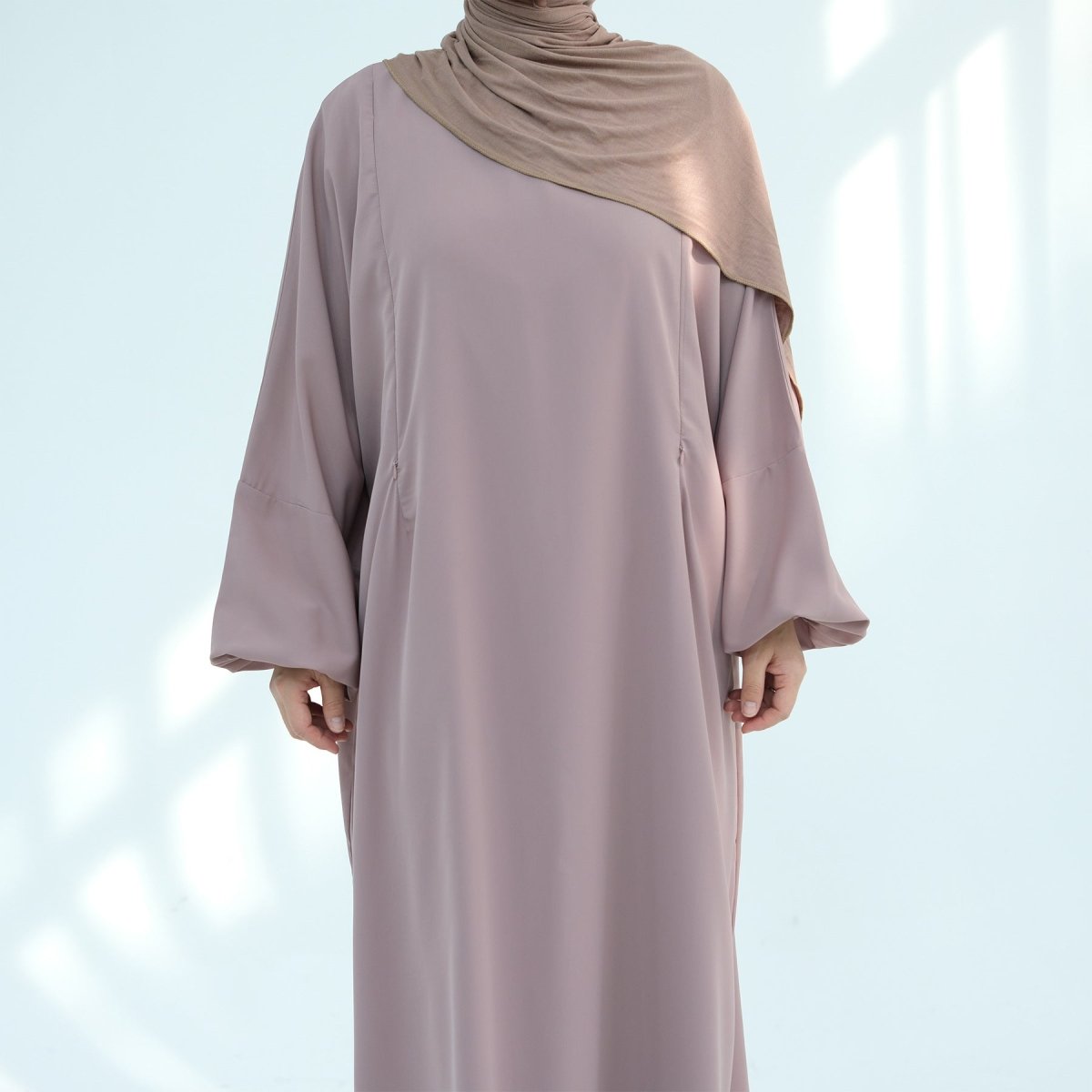 Abaya d'allaitement en tissu Nida (MA387)