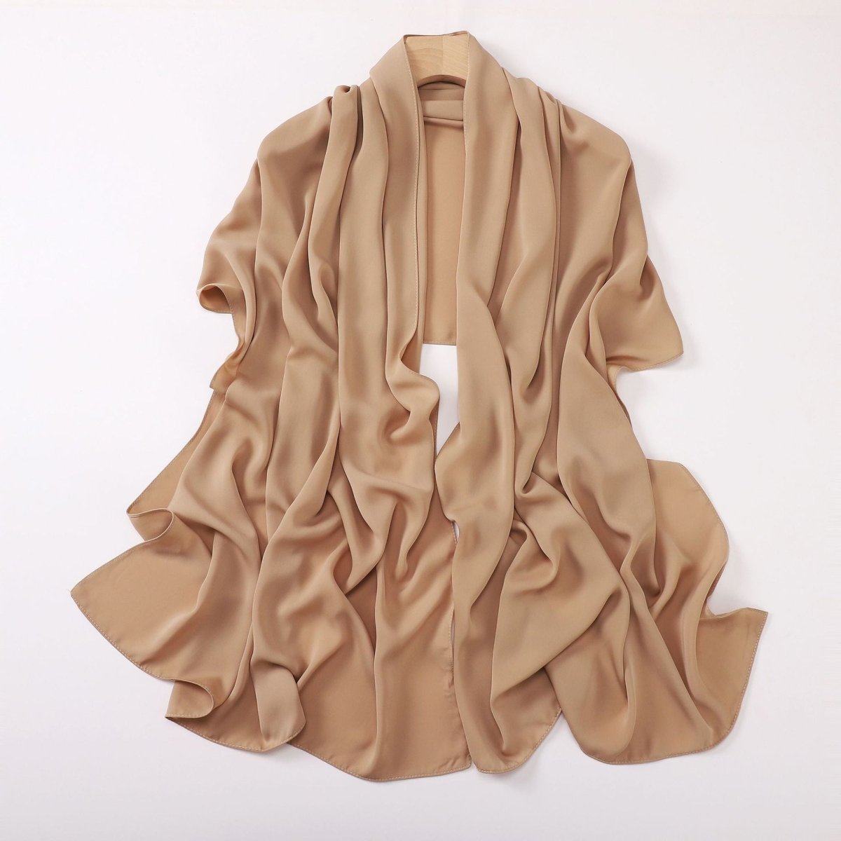 Hijab Long Anti-Froissement Effet Soie (MH154)