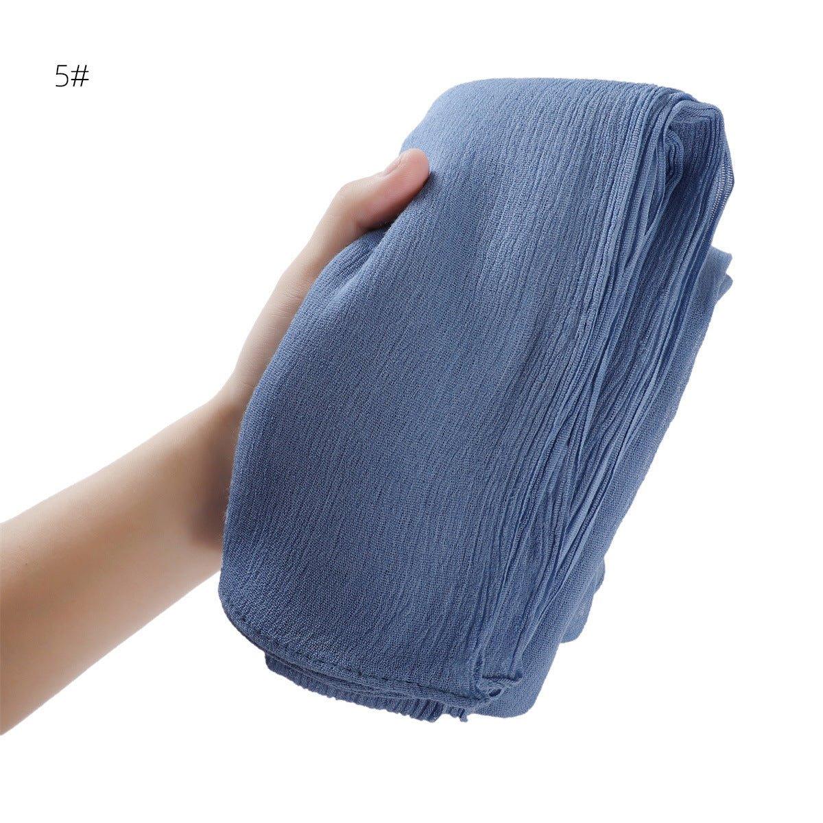 MH056 Hijab en rayonne plissé simple