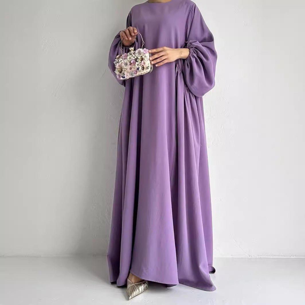 Abaya à manches ballon bouffantes Simple Puff (MA066)