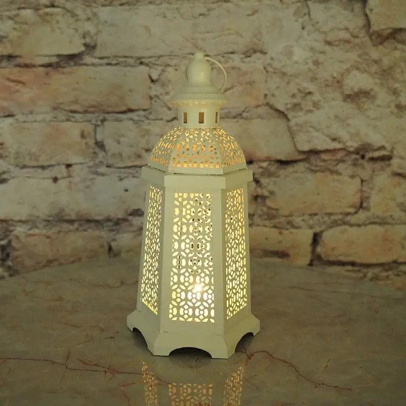 Bougeoirs MR025 en Doré pour Décoration Intérieure, bougeoir marocain style rétro