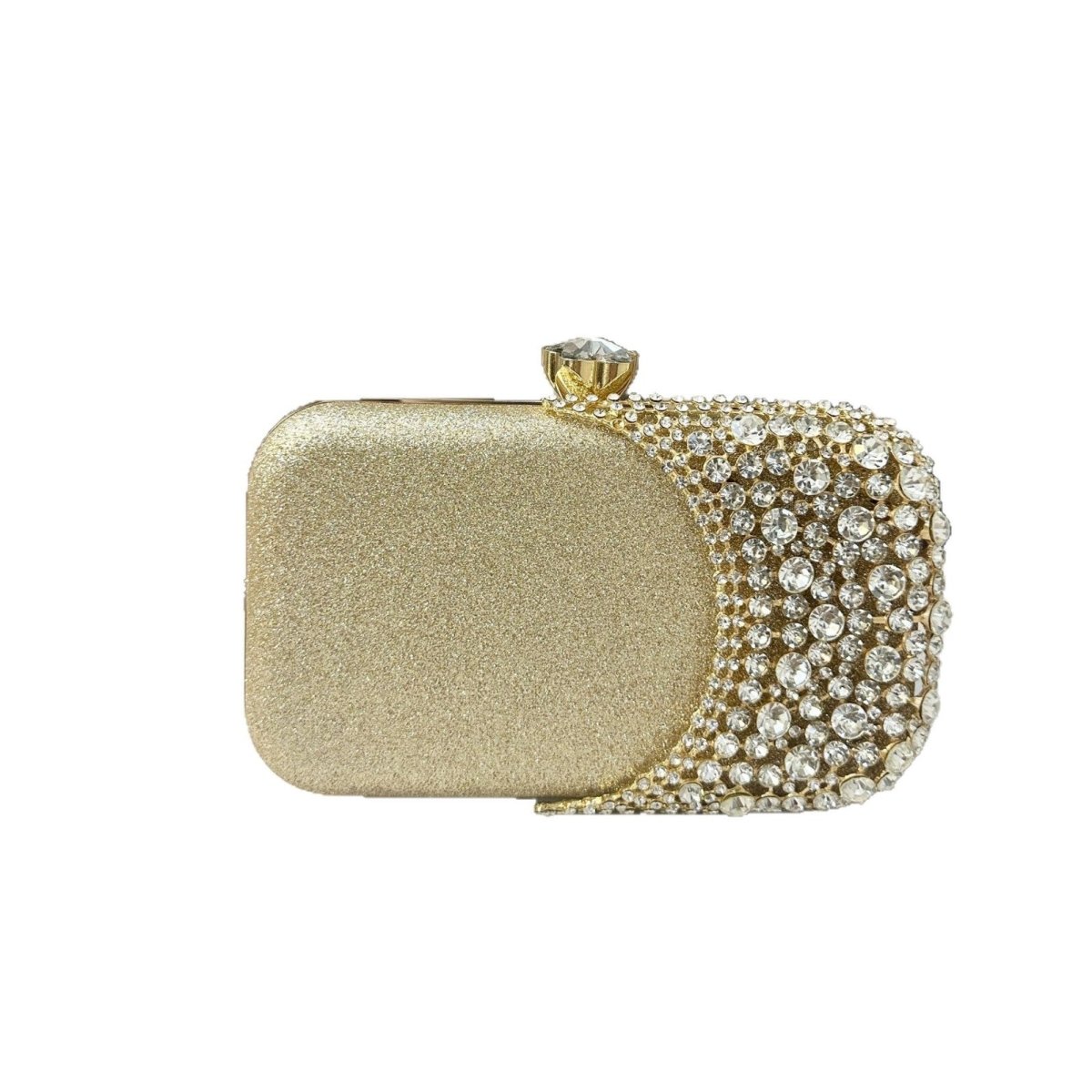 Pochette de soirée strassée | Sac de fête à cristaux avec chaîne (MAC353)