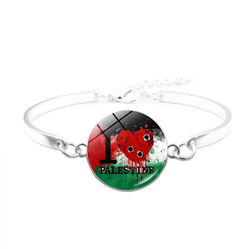 Bracelet Free Palestine | Bracelet Keffieh Drapeau Palestinien (MAC081)