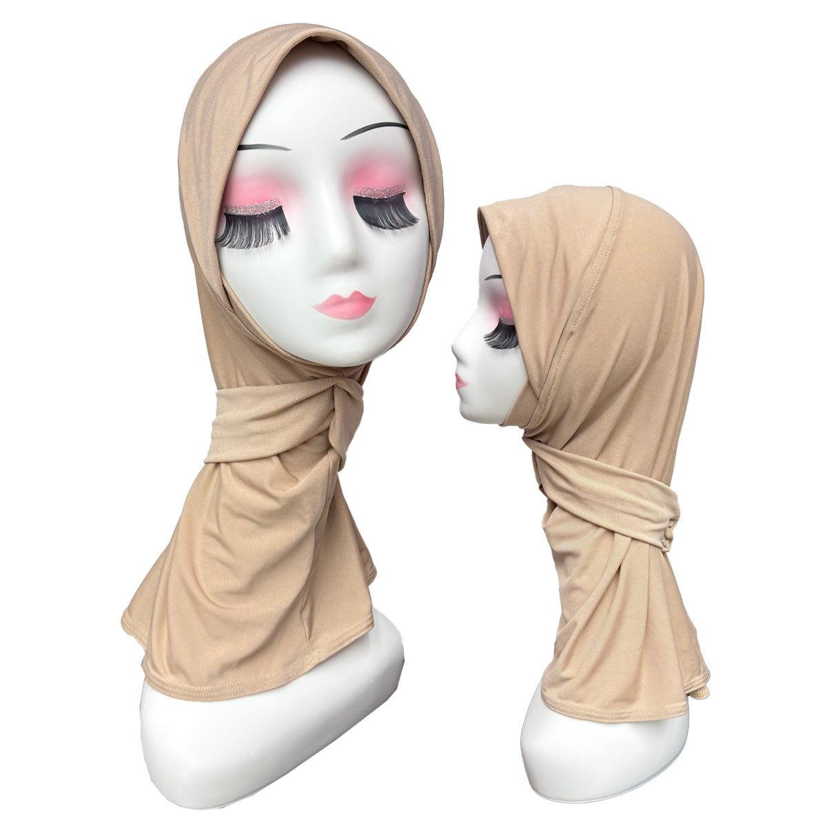 Bonnet Sous-Hijab Extensible avec Bouton-Pression (MH234)