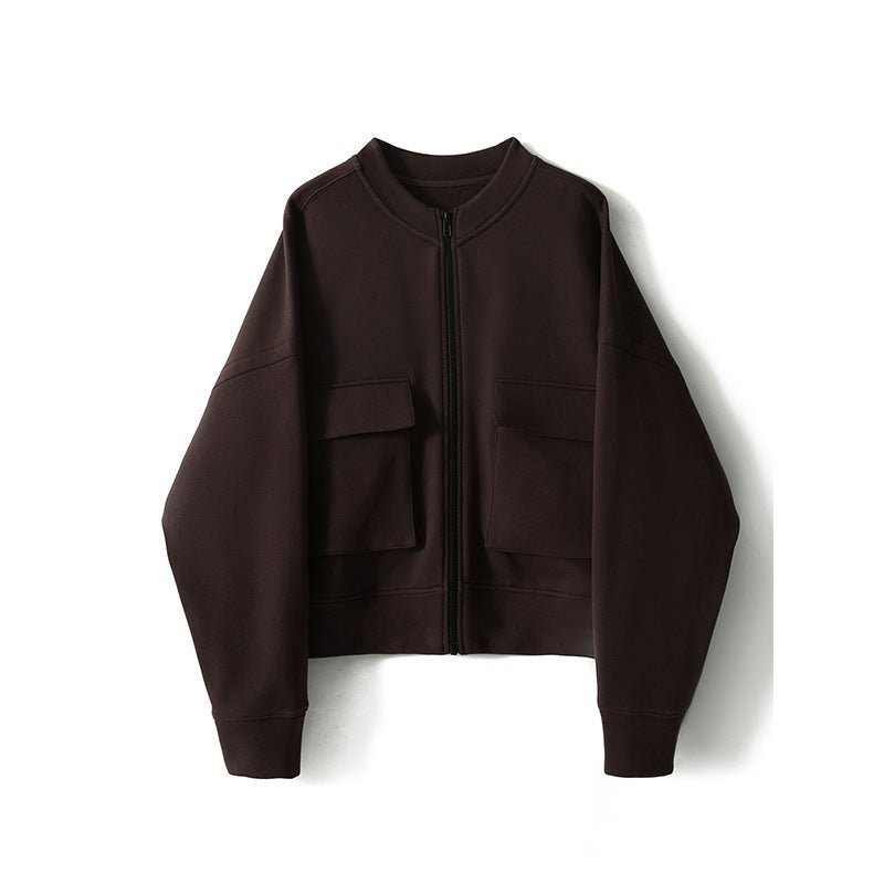 Veste Bomber Utilitaire | Veste à Poche Cargo Doublée en Polaire (MS245)