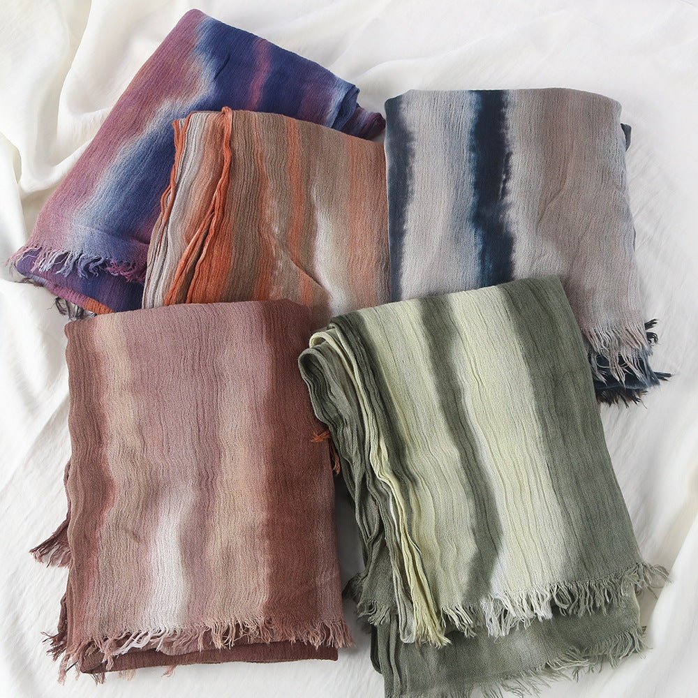 Écharpe Tie-Dye Dégradé en Rayonne | Hijab Dégradé en Rayonne (MH216)