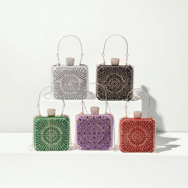 Sac Elegance Brilliant Diamond - Sac boîte de soirée fait main pour soirées et mariages (MAC269)