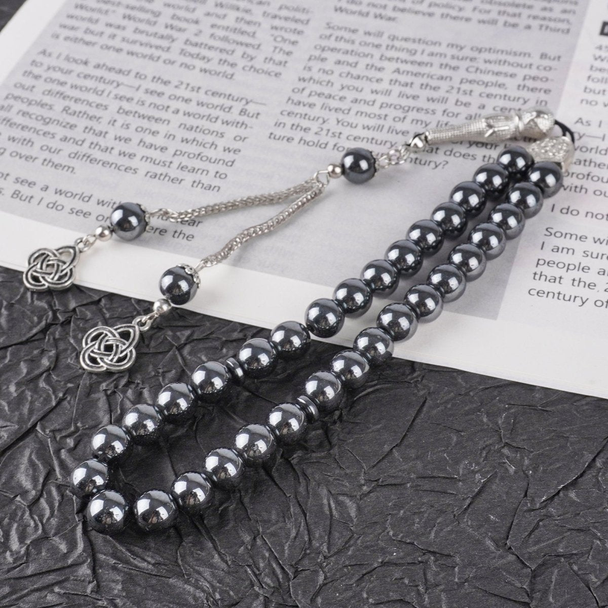 Tasbeeh en Obsidienne Noire 33 perles (MR085)