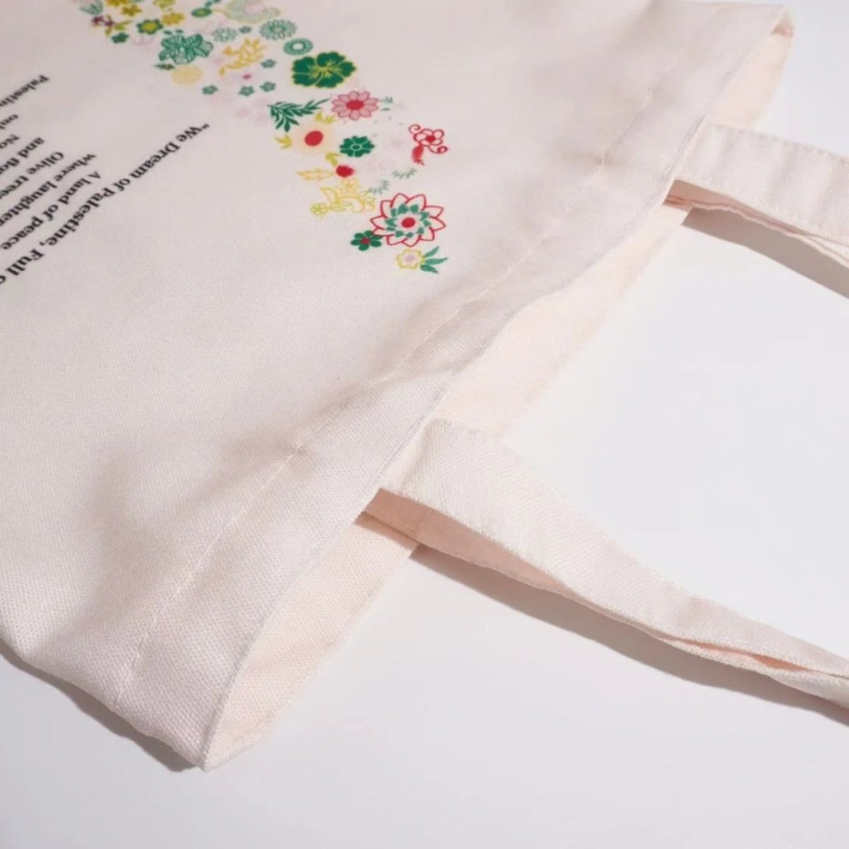 Sac Tote Floral Palestine – L'Amour Fleurit pour Toujours (MAC236)