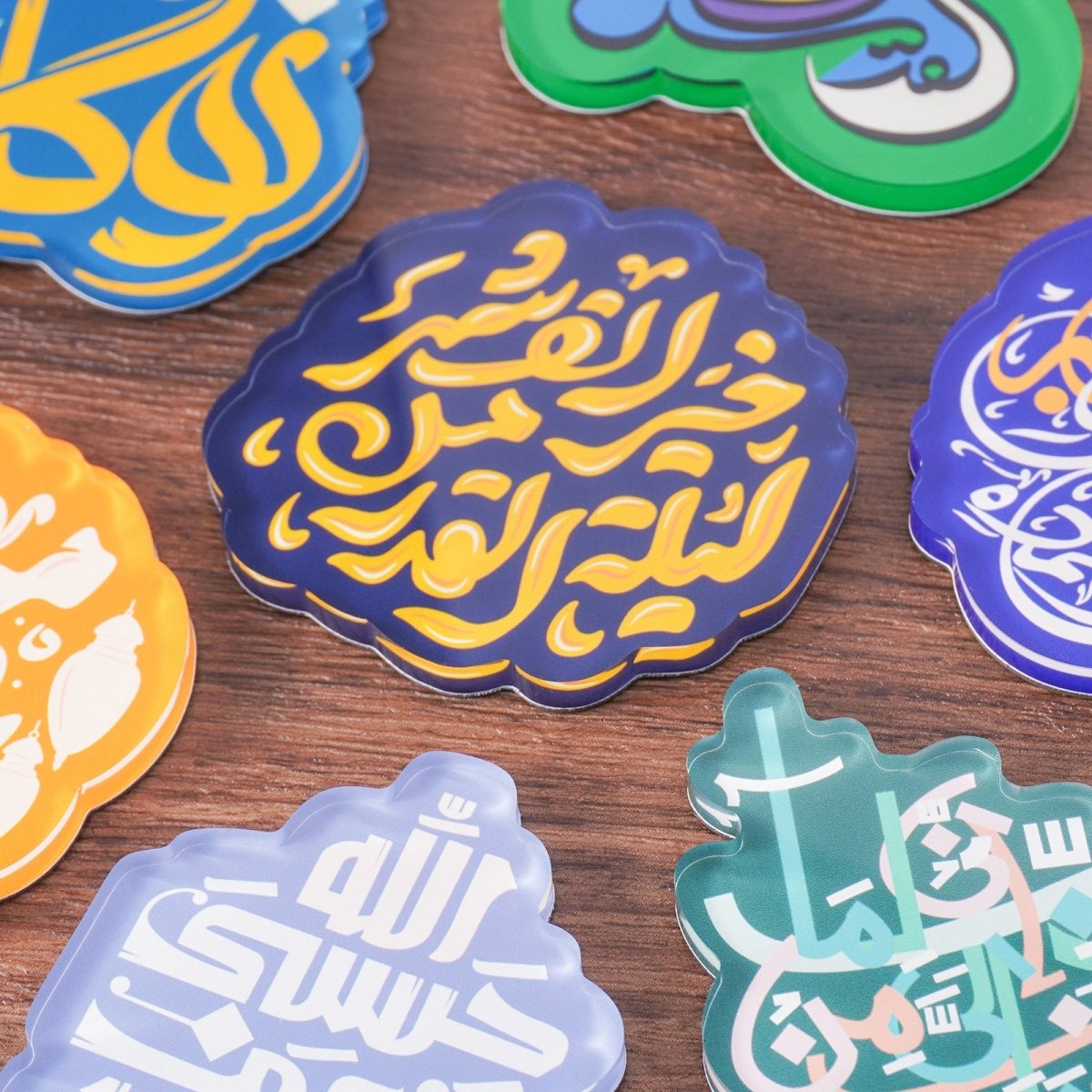Coffret d'aimants de réfrigérateur souvenirs à design islamique (MAC328)