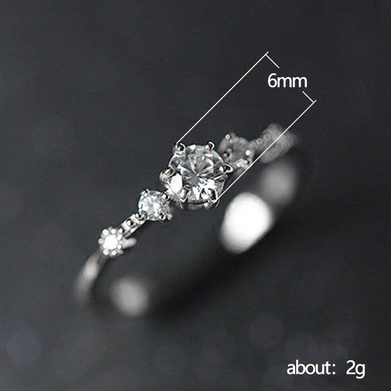 Bague en dentelle ajourée style palais, luxe raffiné (MAC193)
