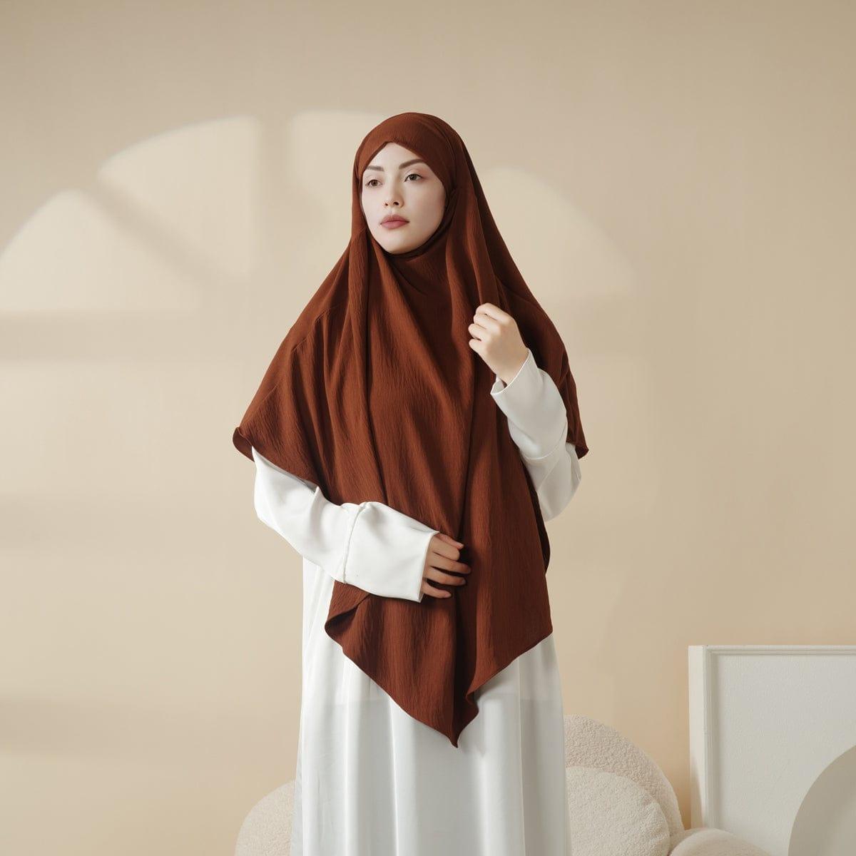Khimar une couche en crêpe confort (MK014)