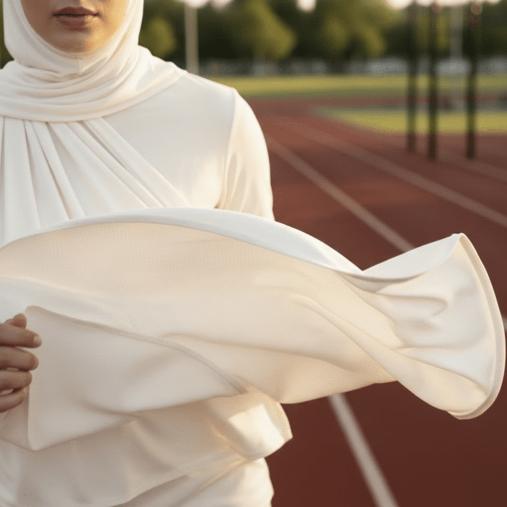 Hijab de Sport Rafraîchissant Antidérapant Premium | Hijab de Sport Respirant (MH196)